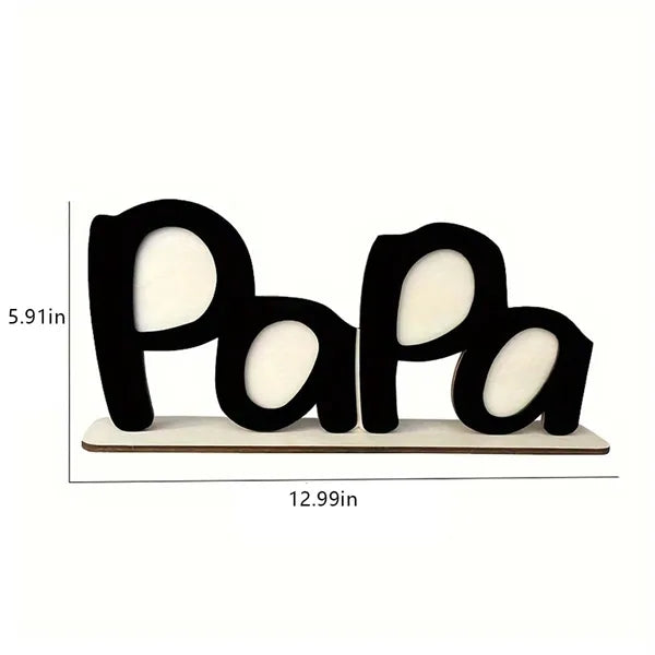 Wooden father's day personalized gift decor picture frame