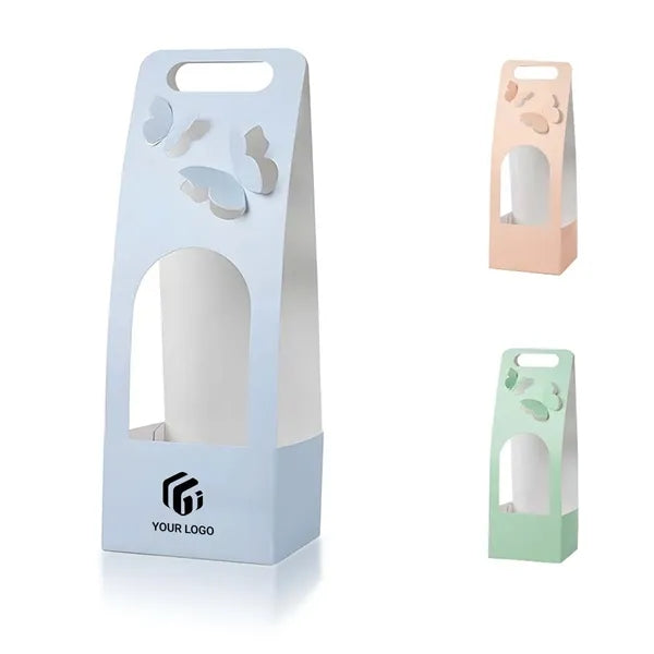 Wedding gift packaging box paper handheld flower basket