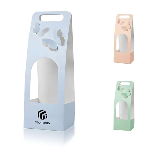 Wedding gift packaging box paper handheld flower basket