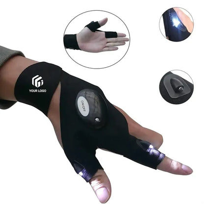 Practical cool gadget finger lights LED flashlight gloves