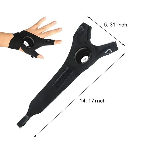Practical cool gadget finger lights LED flashlight gloves