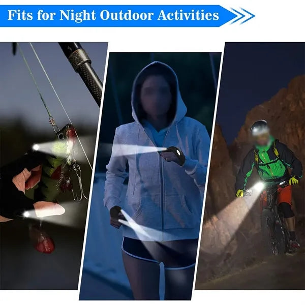 Practical cool gadget finger lights LED flashlight gloves