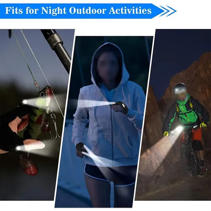 Practical cool gadget finger lights LED flashlight gloves