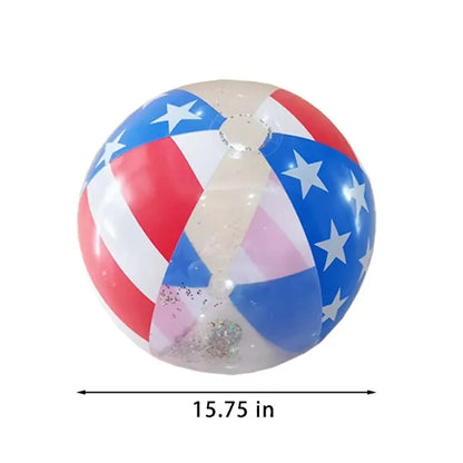 Summer pool beach toys durable flag pvc inflatable ball
