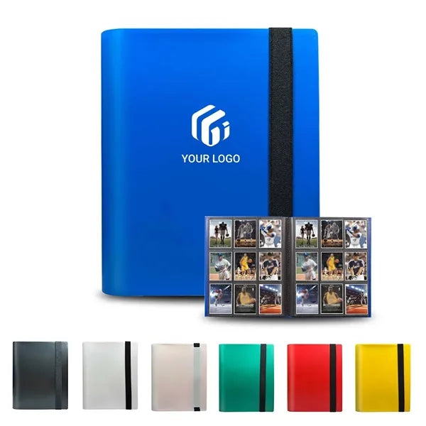 Side loading 360-pocket sports game card collection binder