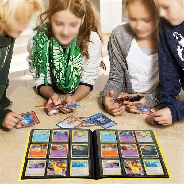 Side loading 360-pocket sports game card collection binder