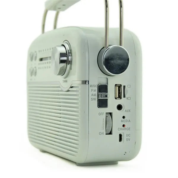 Multifunctional portable vintage home outdoor solar radio