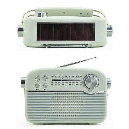 Multifunctional portable vintage home outdoor solar radio