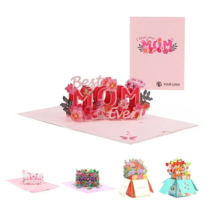 Unforgettable mother's day gift 3d pop-up greeting card