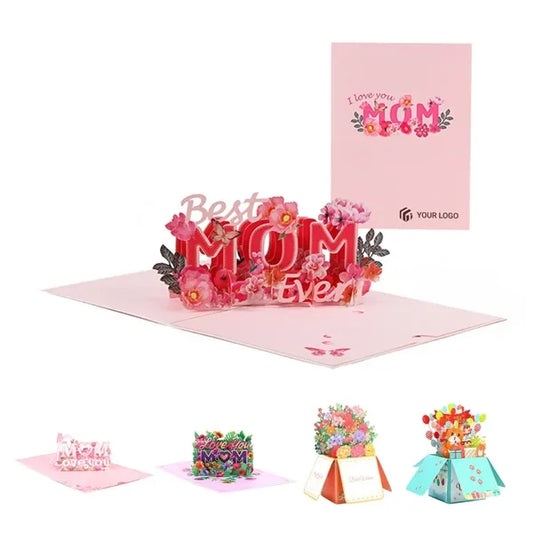 Unforgettable mother's day gift 3d pop-up greeting card