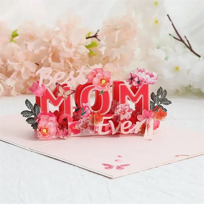 Unforgettable mother's day gift 3d pop-up greeting card