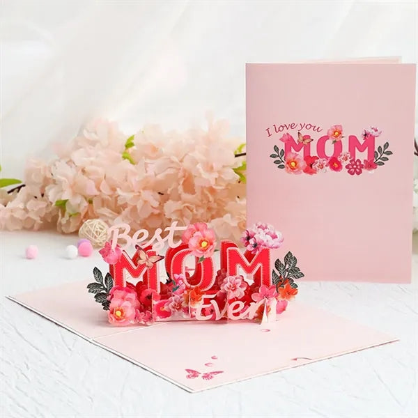 Unforgettable mother's day gift 3d pop-up greeting card