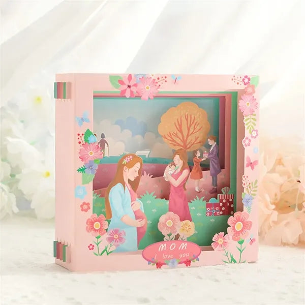 Unforgettable mother's day gift 3d pop-up greeting card