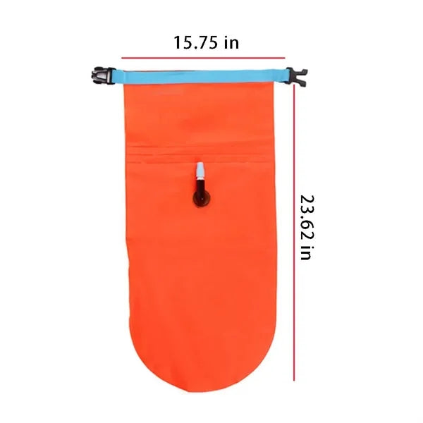 Waterproof floating dry bag adjustable belt swimming buoy