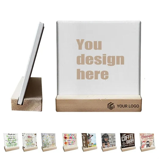 Multifunctional portable home office wood sign art decor