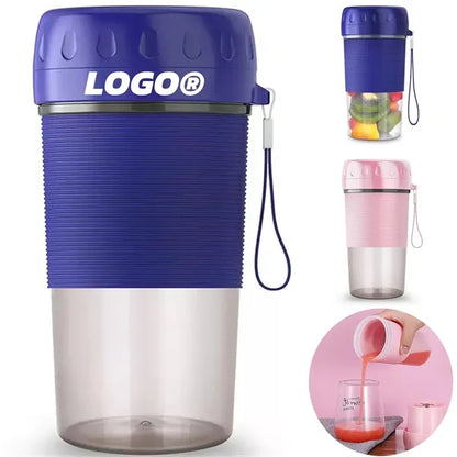 10oz. Portable USB Rechargeable Mini Juicer Cup With Handle