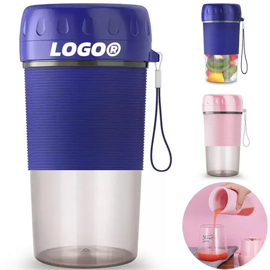 10oz. Portable USB Rechargeable Mini Juicer Cup With Handle