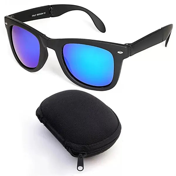 Polarized UV Protection Sunglasses With Zippered Case