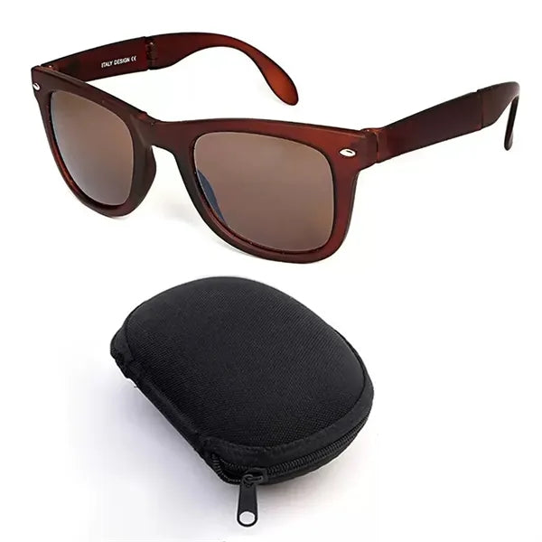 Polarized UV Protection Sunglasses With Zippered Case