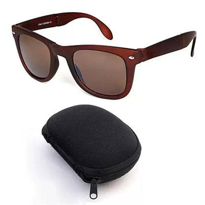 Polarized UV Protection Sunglasses With Zippered Case