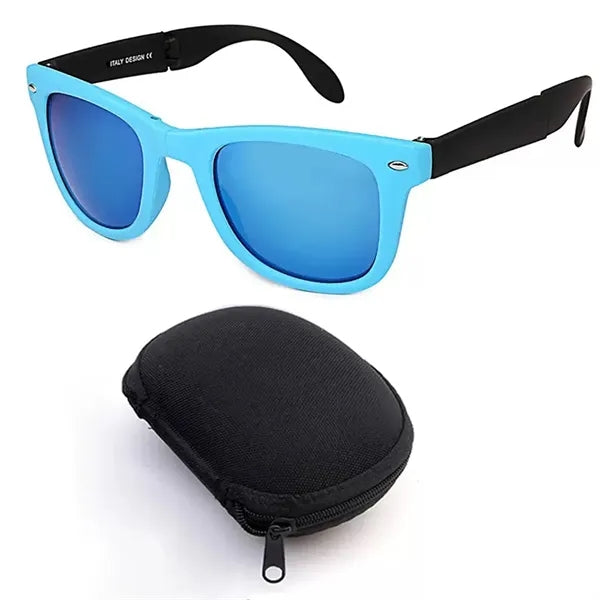 Polarized UV Protection Sunglasses With Zippered Case