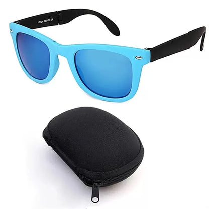 Polarized UV Protection Sunglasses With Zippered Case