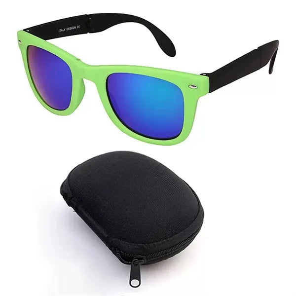 Polarized UV Protection Sunglasses With Zippered Case