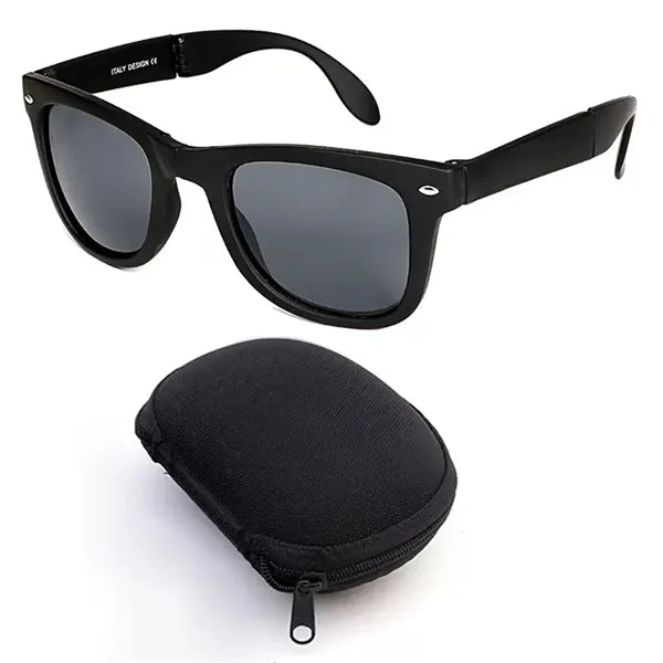 Polarized UV Protection Sunglasses With Zippered Case