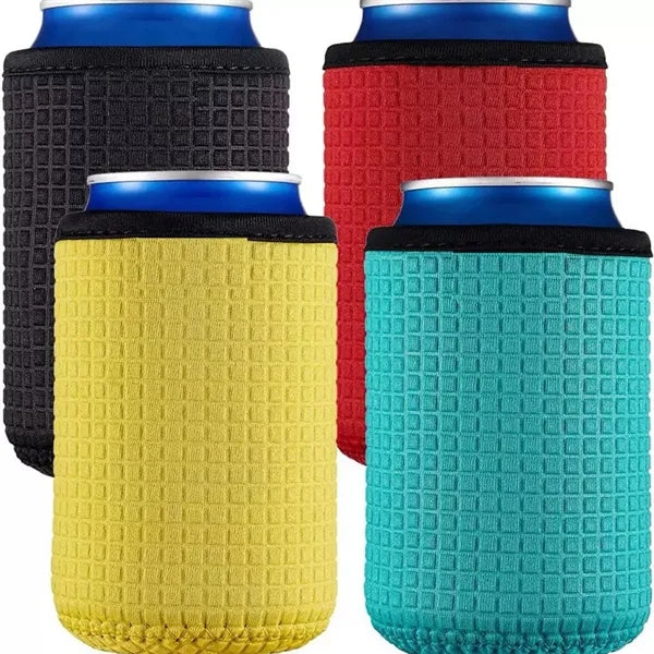 Neoprene Insulated Can Cooler Sleeve With Textured Grip