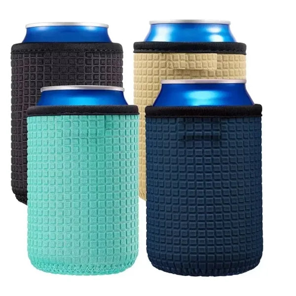 Neoprene Insulated Can Cooler Sleeve With Textured Grip