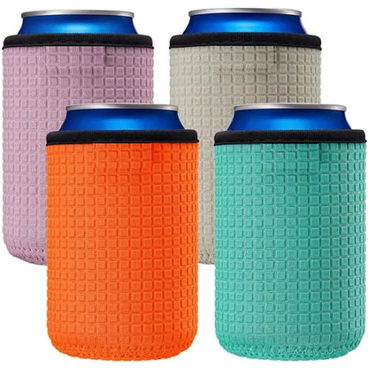 Neoprene Insulated Can Cooler Sleeve With Textured Grip