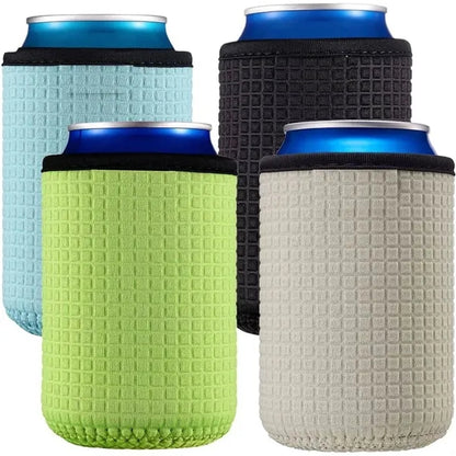 Neoprene Insulated Can Cooler Sleeve With Textured Grip