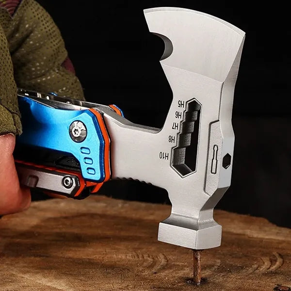 Multi Tool Camping Hatchet With Hammer And Survival Kit