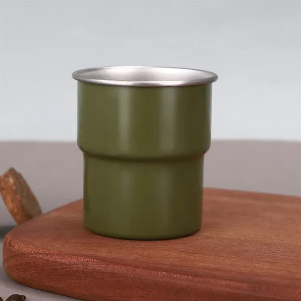 Logo Design 304 SS Single Layer Camping Step Cup
