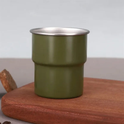 Logo Design 304 SS Single Layer Camping Step Cup