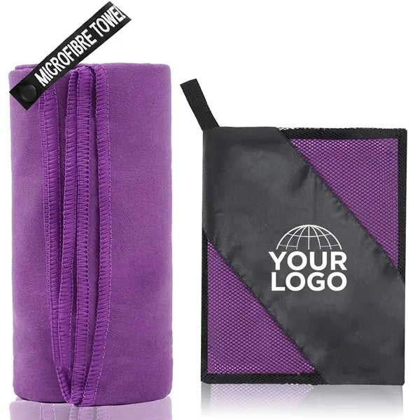 Portable microfiber sweat absorbent sports towel