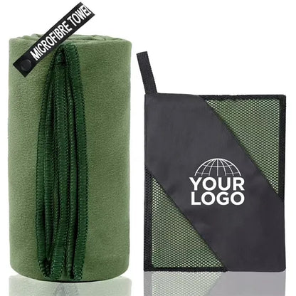 Portable microfiber sweat absorbent sports towel