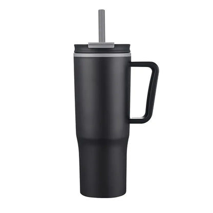 30oz. Double Wall Mug with Handle and Straw