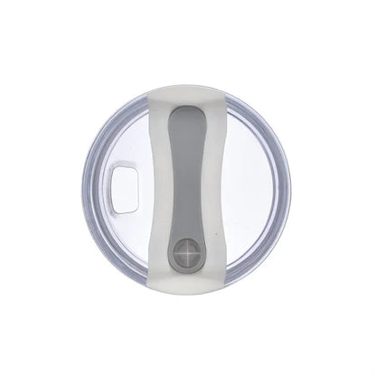 30oz. Dual Wall Stainless Steel & PP Tumbler with Clear Lid