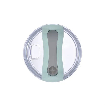 30oz. Dual Wall Stainless Steel & PP Tumbler with Clear Lid