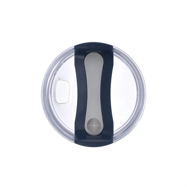 30oz. Dual Wall Stainless Steel & PP Tumbler with Clear Lid