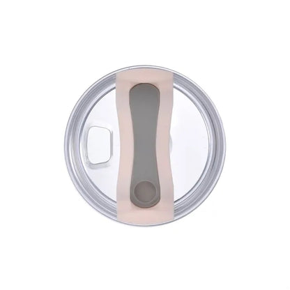 30oz. Dual Wall Stainless Steel & PP Tumbler with Clear Lid