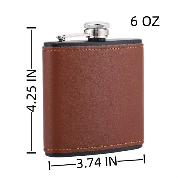 6oz Hip Flask Custom Logo