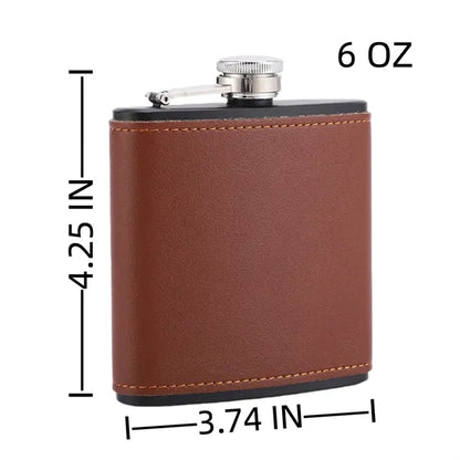 6oz Hip Flask Custom Logo