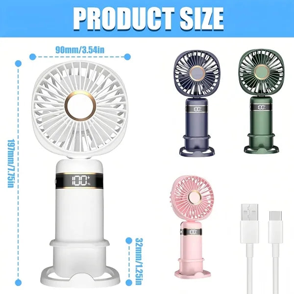 Mini Handheld Fan Cooling Travel Portable