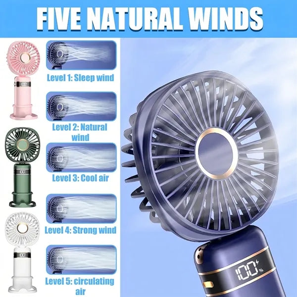 Mini Handheld Fan Cooling Travel Portable