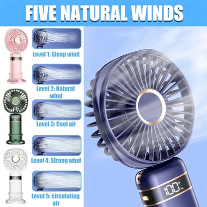 Mini Handheld Fan Cooling Travel Portable