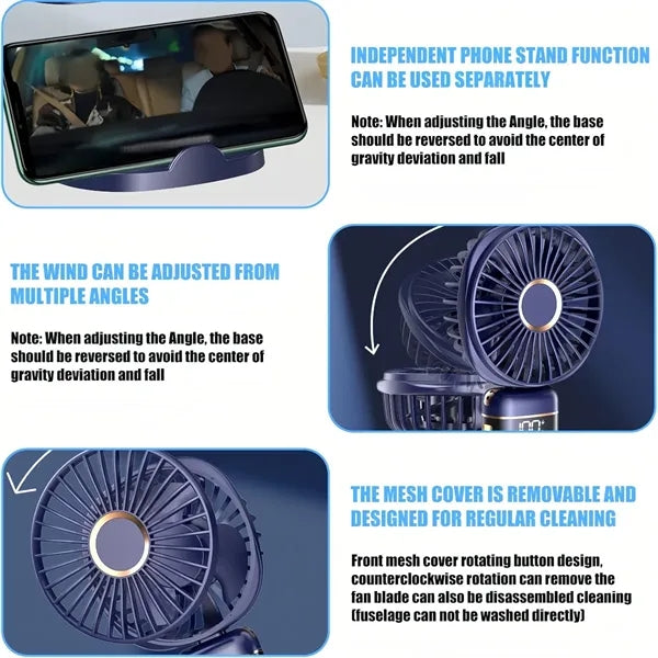 Mini Handheld Fan Cooling Travel Portable