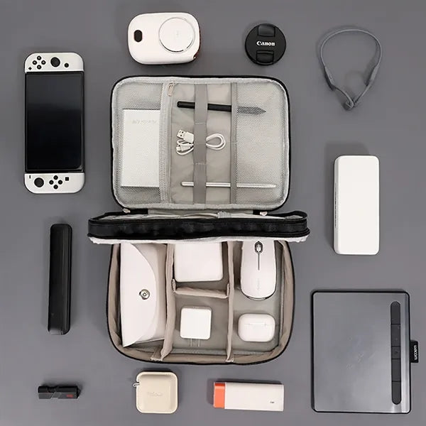 Digital Electronic Storage Bag with Removable Partitions