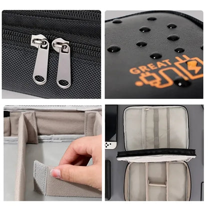Digital Electronic Storage Bag with Removable Partitions